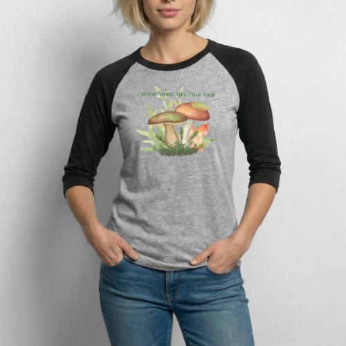 Unplug Series with Logo - Unisex Baseball T-Shirt
