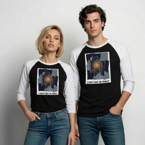 Recovery Mantra I didn't quit on myself - Unisex Baseball T-Shirt