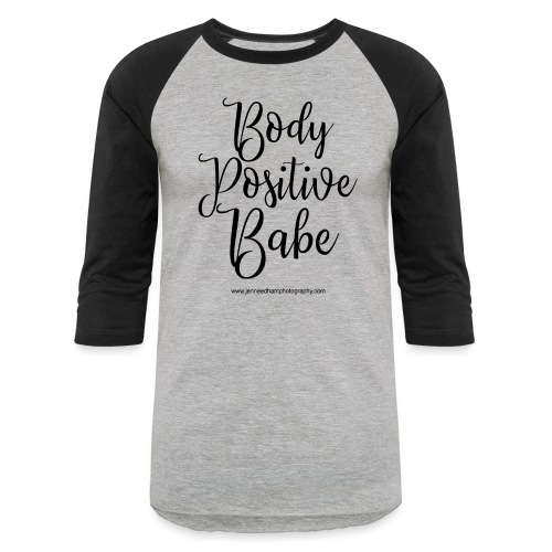 Body Positive Babe 1 - Unisex Baseball T-Shirt
