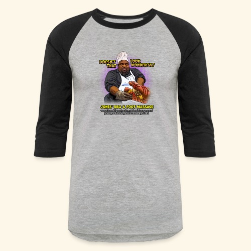 Looking wonderful - Jones BBQ & Foot Massage - Unisex Baseball T-Shirt