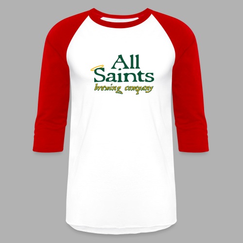 All Saints Logo Full Color - Unisex Baseball T-Shirt