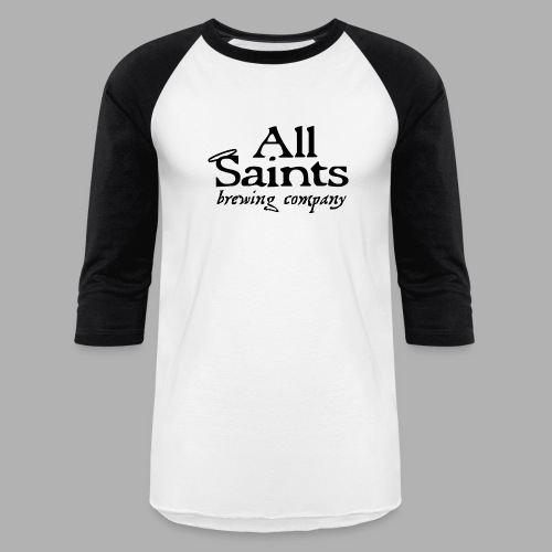All Saints Logo Black - Unisex Baseball T-Shirt