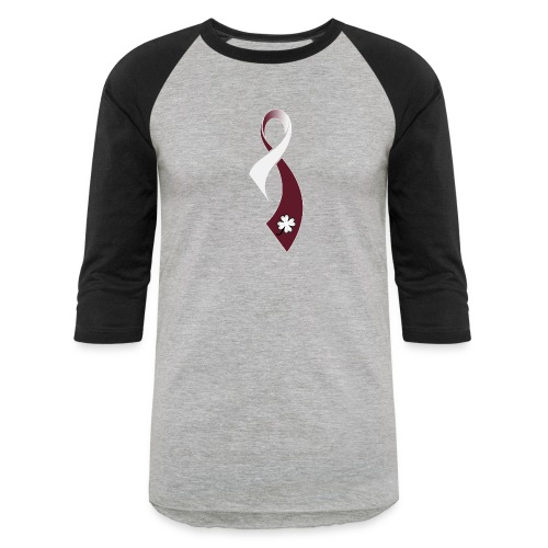 TB Head and Neck Cancer Awareness Ribbon - Unisex Baseball T-Shirt