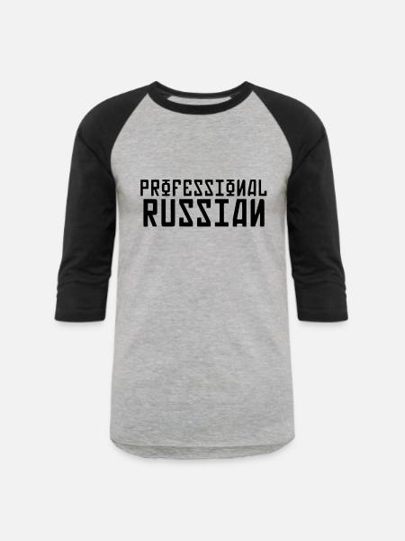 FPS Russia Professional Russian MP Long Sleeve Shi - Unisex Baseball T-Shirt - heather gray/black