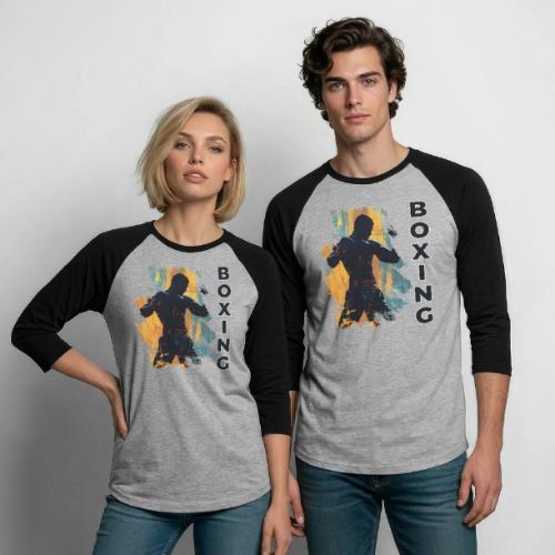 Boxing Fuel - Unisex Baseball T-Shirt