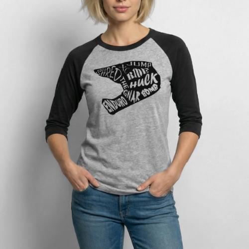 MTB Slang Helmet - Unisex Baseball T-Shirt