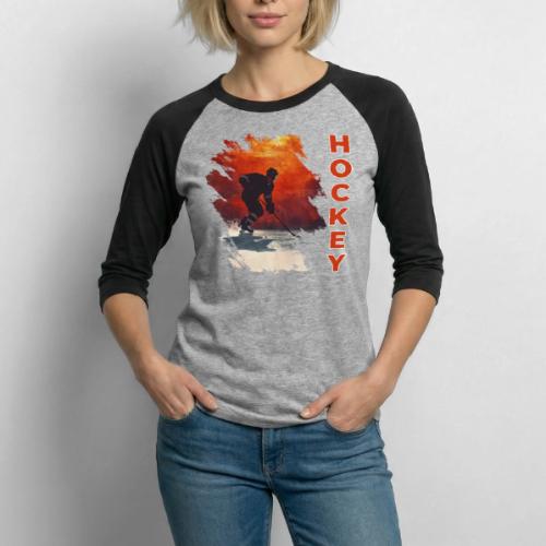 Hockey Vibes - Unisex Baseball T-Shirt