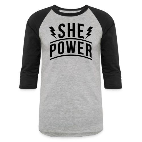 She Power - Unisex Baseball T-Shirt