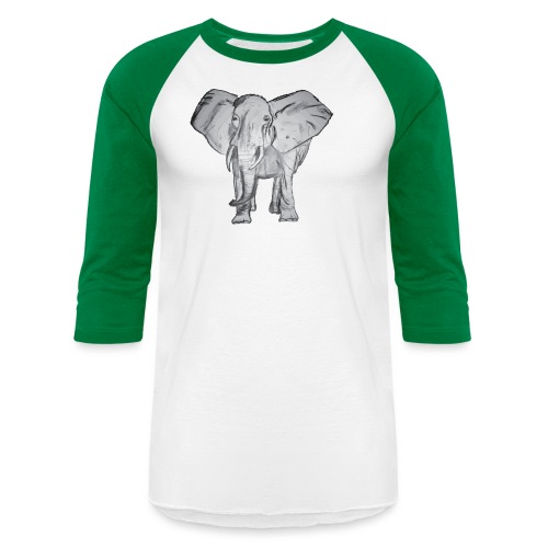 Big Elephant - Unisex Baseball T-Shirt