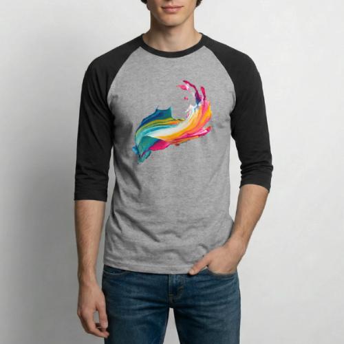 Spectrum Stream - Unisex Baseball T-Shirt