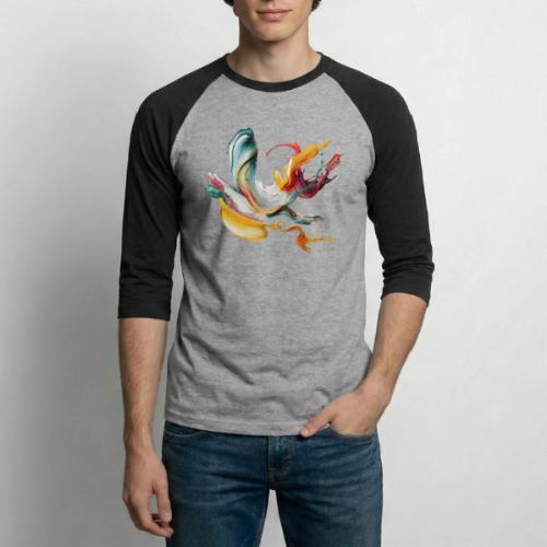 Abstract Chaos - Unisex Baseball T-Shirt