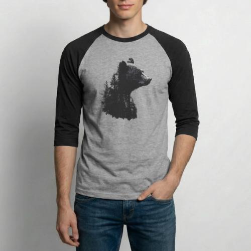 Forest Within the Bear - Unisex Baseball T-Shirt
