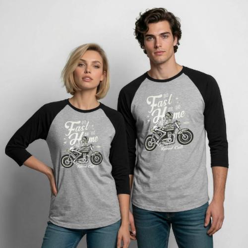 Go Fast Or Go Home - Unisex Baseball T-Shirt