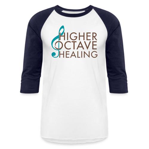 Higher Octave Healing Logo - Unisex Baseball T-Shirt