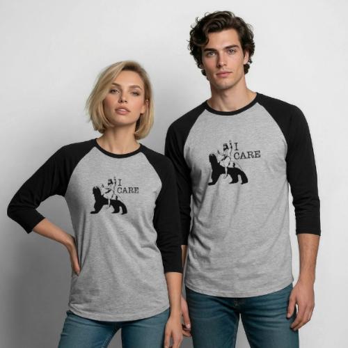 I care - Unisex Baseball T-Shirt