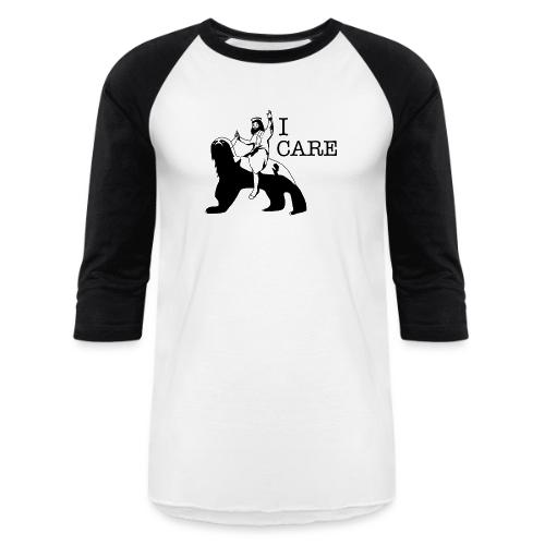 I care - Unisex Baseball T-Shirt