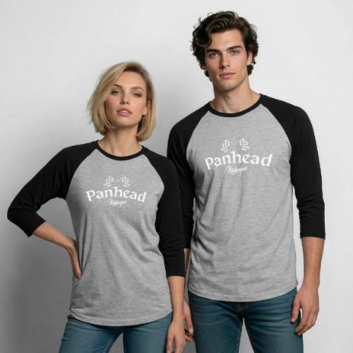 Panhead Motorcycle - Unisex Baseball T-Shirt