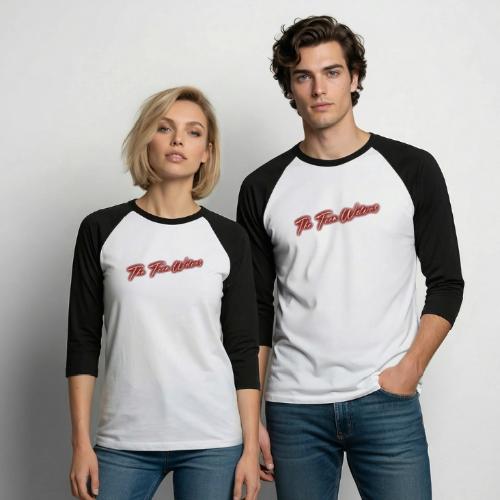 Cursive - Unisex Baseball T-Shirt