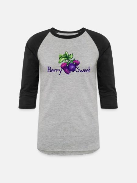 Berry Sweet - Unisex Baseball T-Shirt - heather gray/black