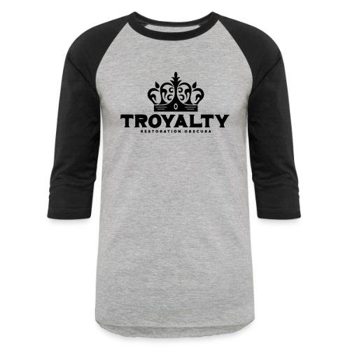 RO Troyalty Letterpress Mark - Unisex Baseball T-Shirt