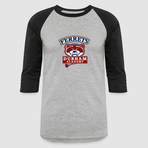 durham academy ferrets sport logo - Unisex Baseball T-Shirt