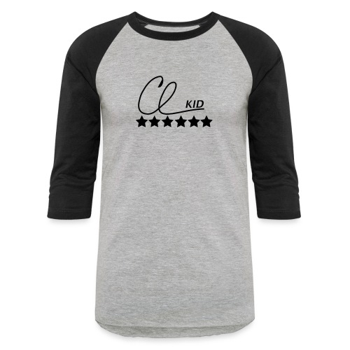 CL KID Logo (Black) - Unisex Baseball T-Shirt