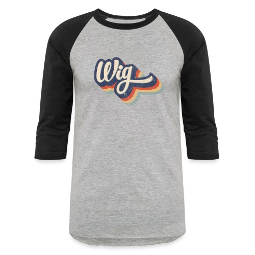 Vintage Wig - Unisex Baseball T-Shirt
