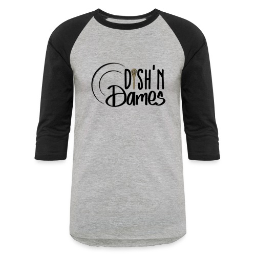 Dish'n Dames Black & Gold - Unisex Baseball T-Shirt