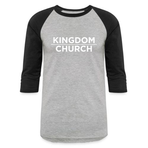 KingdomOverChurchWhite - Unisex Baseball T-Shirt