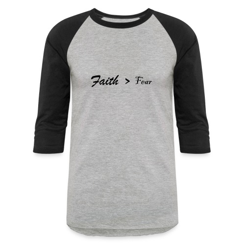 Faith Over Fear - Unisex Baseball T-Shirt