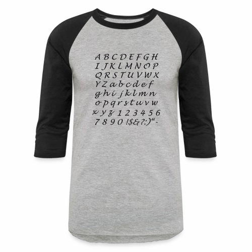 ABCD… T-shirt - Unisex Baseball T-Shirt