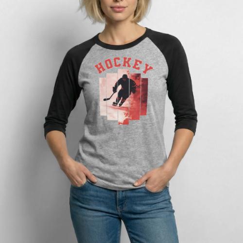 Hockey Spirit - Unisex Baseball T-Shirt