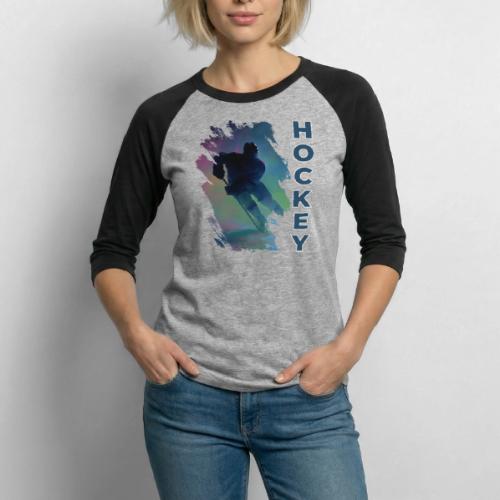 Hockey Pulse - Unisex Baseball T-Shirt