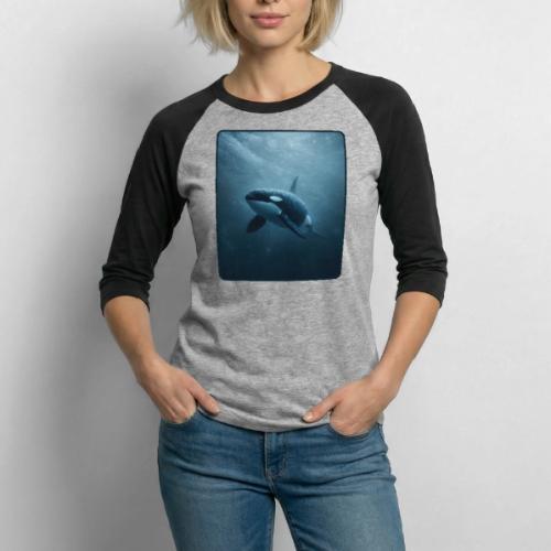 Orca Ocean Wildlife Design - Unisex Baseball T-Shirt