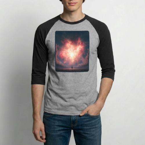 Supernova Sky Sci-Fi Artwork - Unisex Baseball T-Shirt