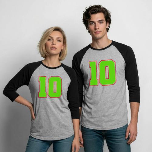 The Magic Number 10 - Unisex Baseball T-Shirt