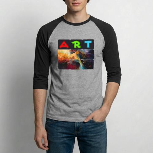 Waves of Art - Unisex Baseball T-Shirt