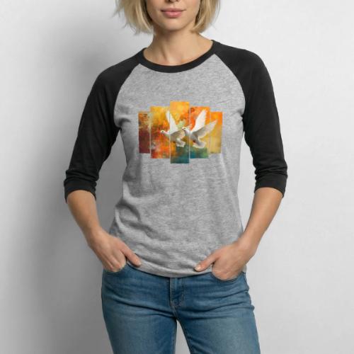 Wings of Peace - Unisex Baseball T-Shirt