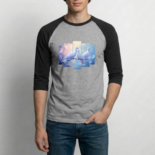 Symbols of Peace and Serenity - Unisex Baseball T-Shirt