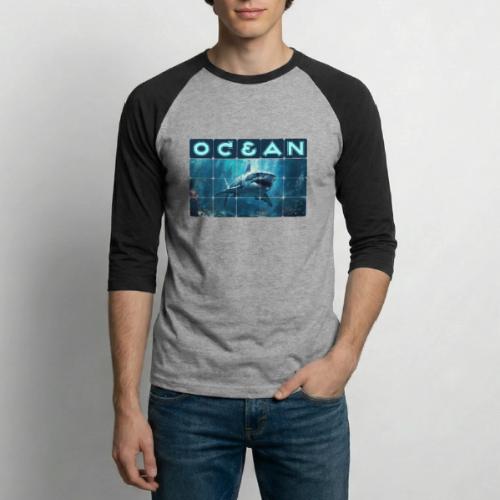 Ocean: Predator's Domain - Unisex Baseball T-Shirt
