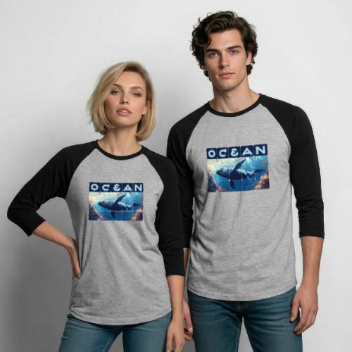 Ocean: Majestic Deep - Unisex Baseball T-Shirt
