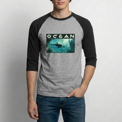Ocean: Silent Hunter - Unisex Baseball T-Shirt
