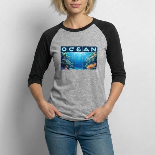 Ocean: Tropical Drift - Unisex Baseball T-Shirt