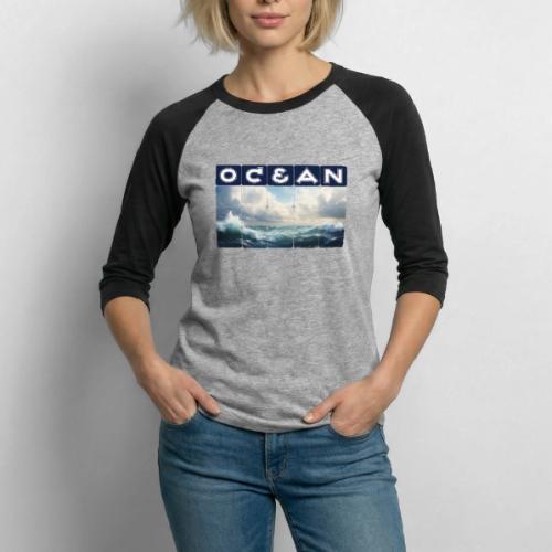 Ocean: Waves of Fury - Unisex Baseball T-Shirt