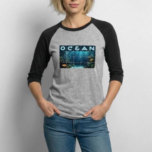 Ocean: Rainbow Reef Life - Unisex Baseball T-Shirt