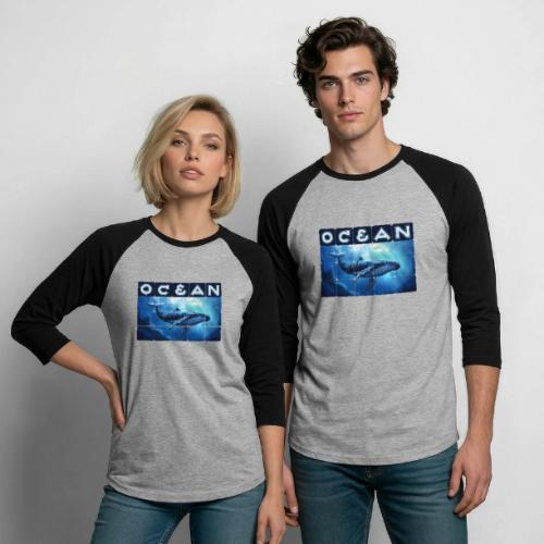 Ocean Titan - Unisex Baseball T-Shirt