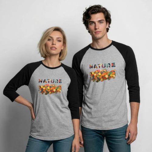 Brushed by Nature - Unisex Baseball T-Shirt