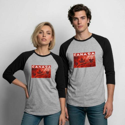 Art of Canada - Unisex Baseball T-Shirt