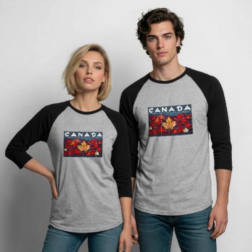 Canada's Living Canvas - Unisex Baseball T-Shirt