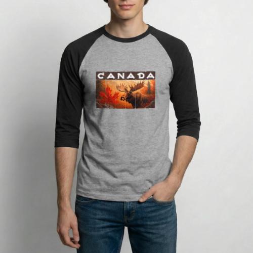 True North Canada - Unisex Baseball T-Shirt